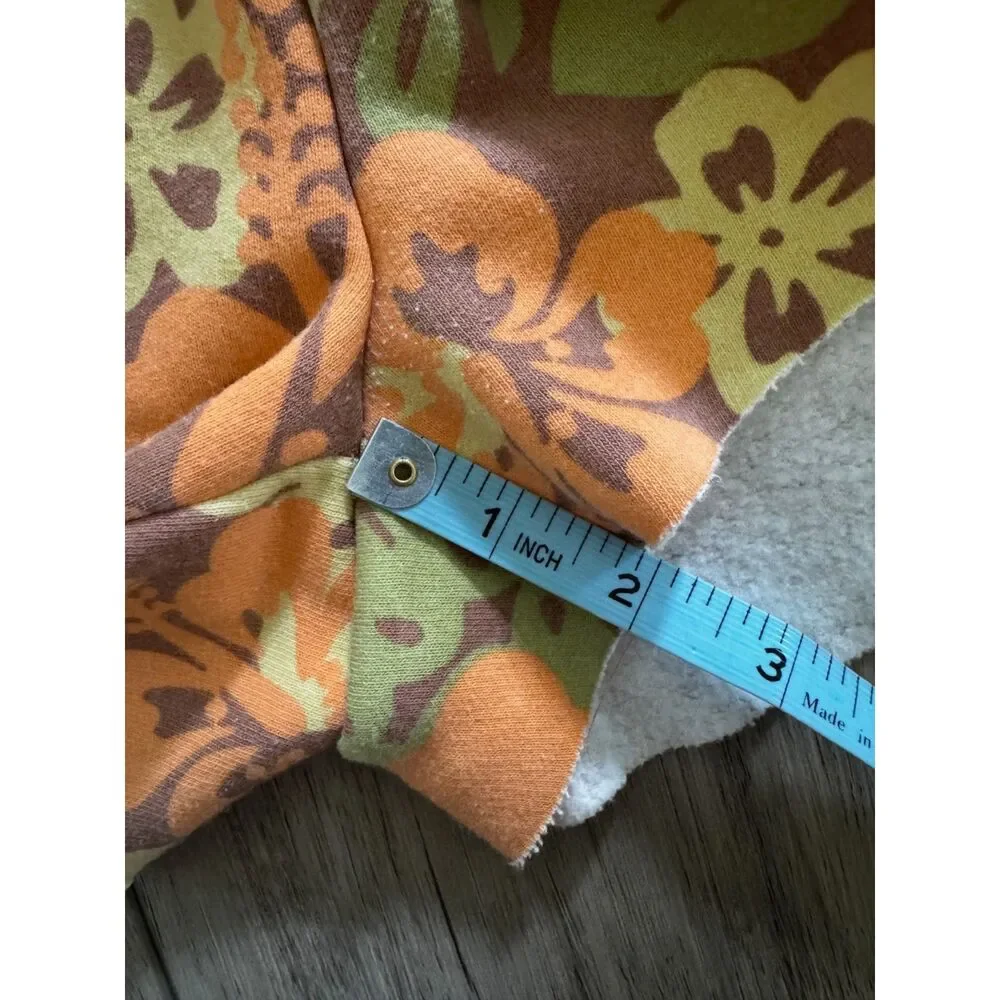 Wild Fable Tropical Hawaiian Dolphin Hem Sweat Shorts XS Beach Resort Lounge